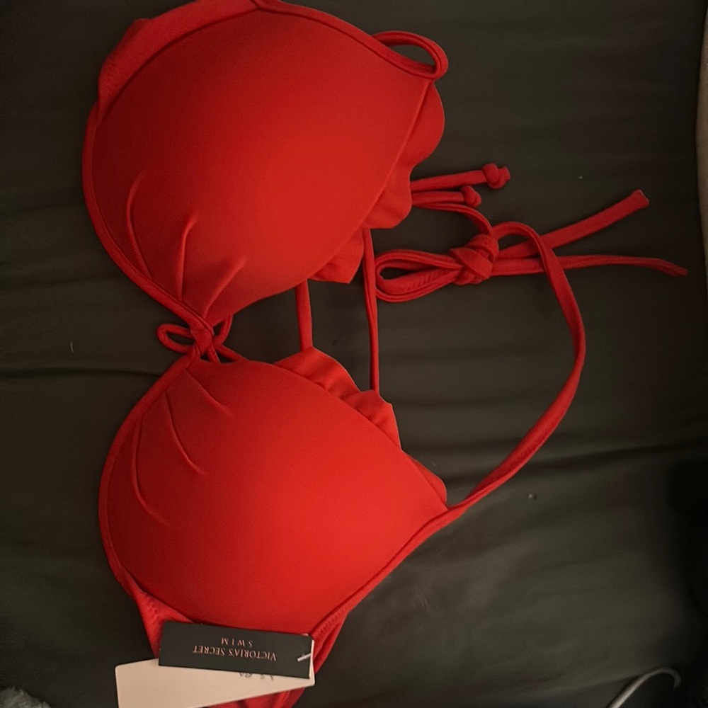 Victoria’s Secret Red Swim Top 36B